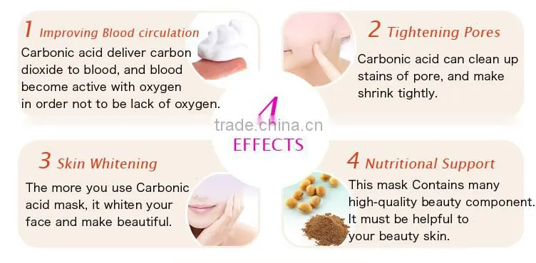 japanese product, Japanese high quality CO2 gel face mask for skin care