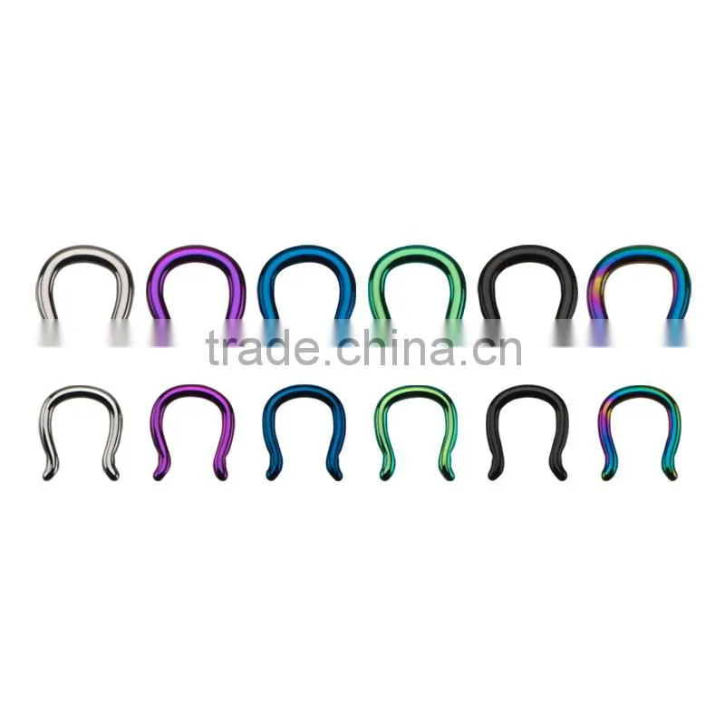 Titanium Anodized Septum Nose Piercing Jewelry