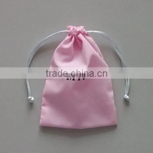 Custom cotton fabric shoe bags with embroidery logo