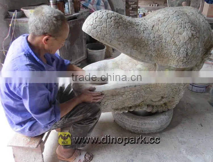 HLT Artistic Dustbin Fiberglass Dinosaur Dustbin For Park