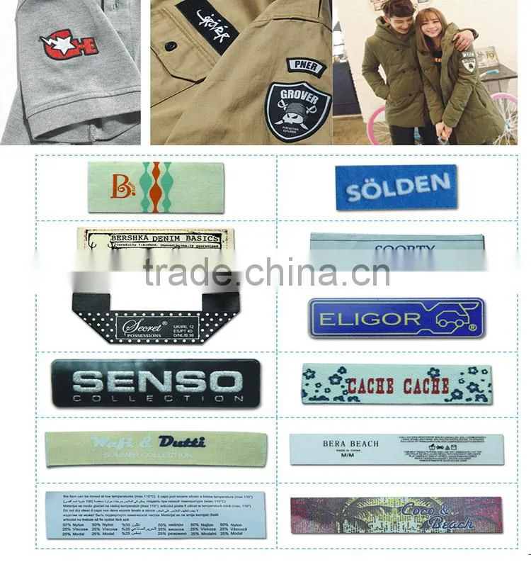 high quality recyled cotton garment printed label