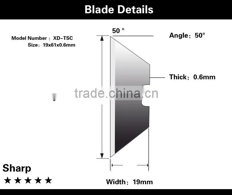 Heavy Duty wallpaper tool knife With 5 PCS extra Blades