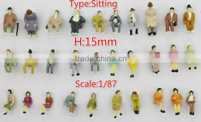 Architecture model maker white plastic figure, figure toy
