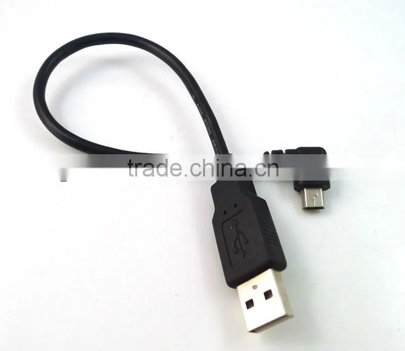 Mini USB B Male Left Angle To USB Male
