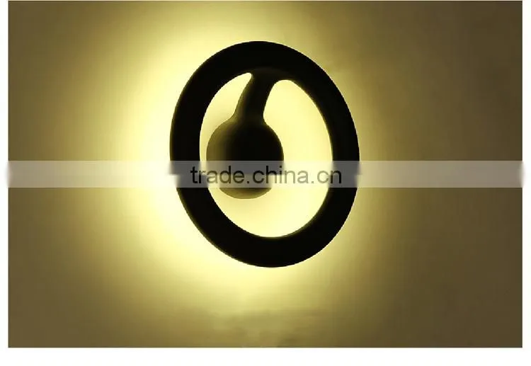 2015 New Arrival SMD5730 Round Wall Light 240V Acrylic Wall Lamps
