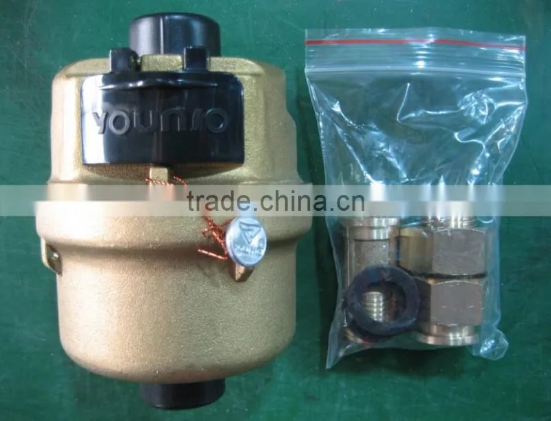 Volumetric Rotary Piston Brass Body Class C PN16 Water Meter (ITEM NO.:LXH-15-40)