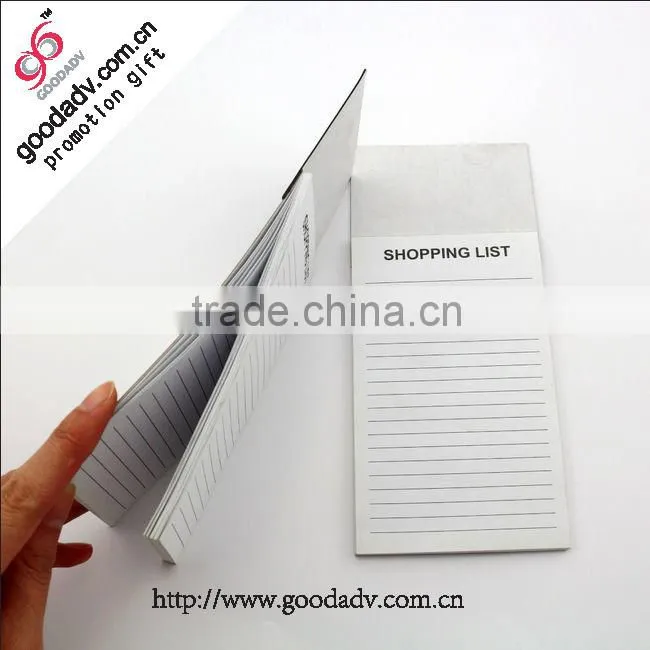Free sample fashionable cheap wholesale custom note pad