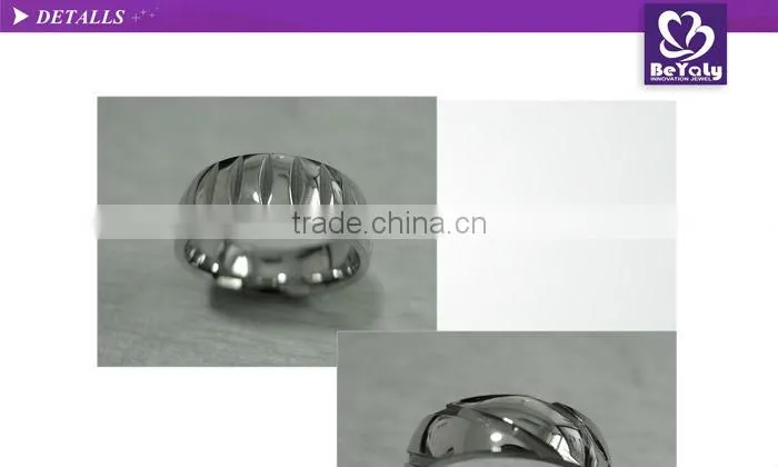 2015 cheap price jewelry 316l stainless steel alphabet ring design