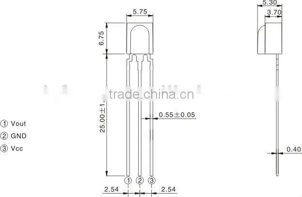 IR infrared receiver/ ir receiver DQIR-38312A1