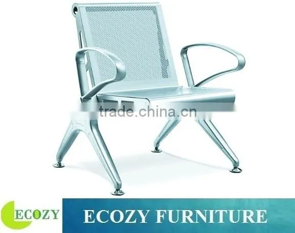 Meatal steel single seat waiting chair
