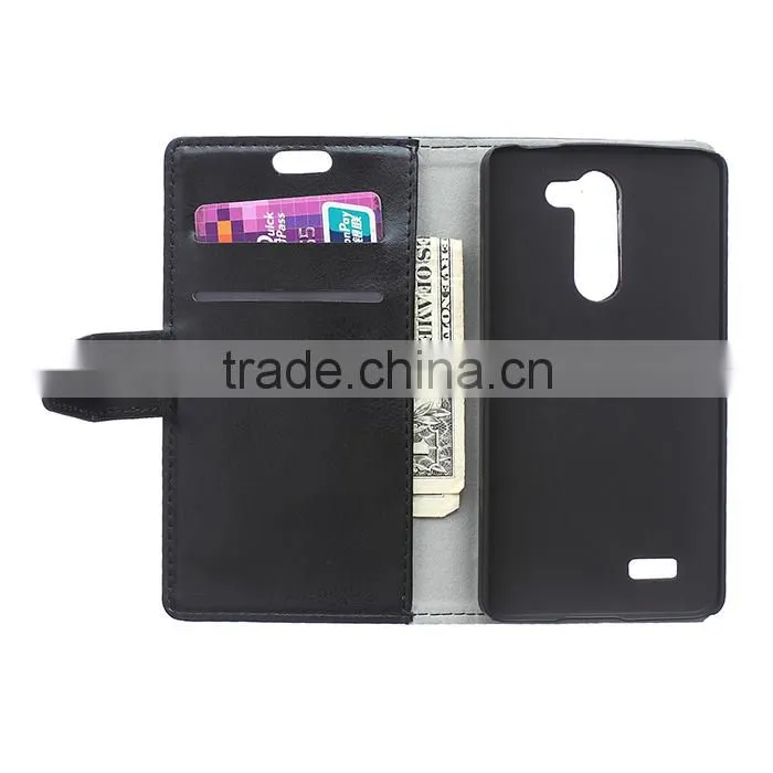 Wholesale Flip Cover Leather Case For LG L Bello D331 ,For LG L Bello D331Book Cover Stand Case