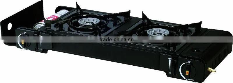 Cast Iron Portable Griddle LPG Camping Gas Cooktop