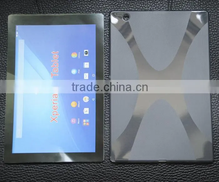 TPU X-line case for Sony xperia Z4 tablet 10.1'' jelly gel case