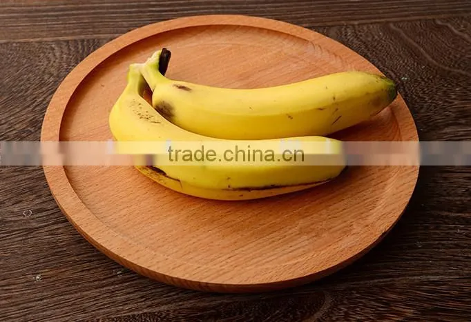 round wooden Eco-friendly fruit tray, kids dinner plate ,Western Food storage tray