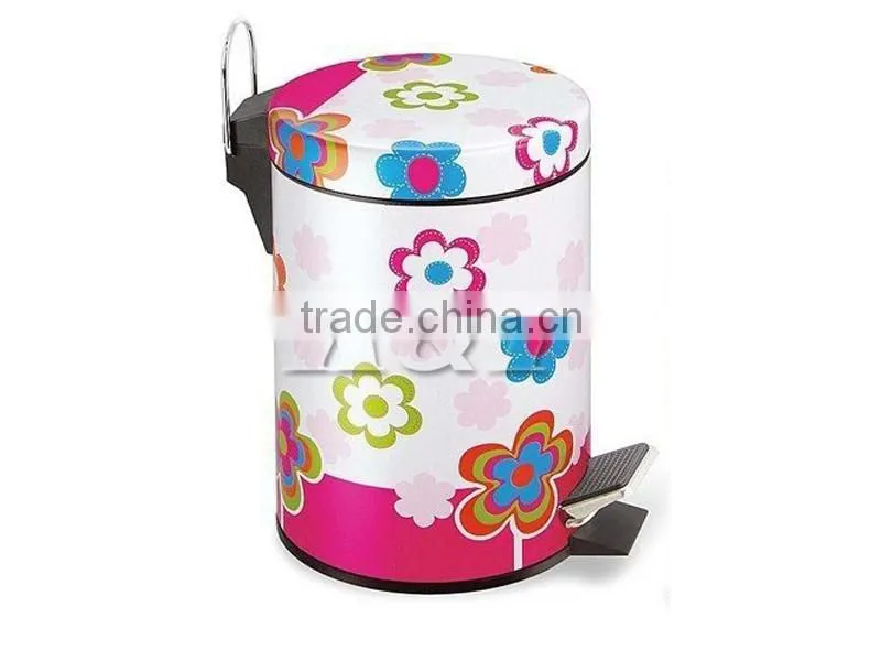 12L High polished stainless steel garbage can
