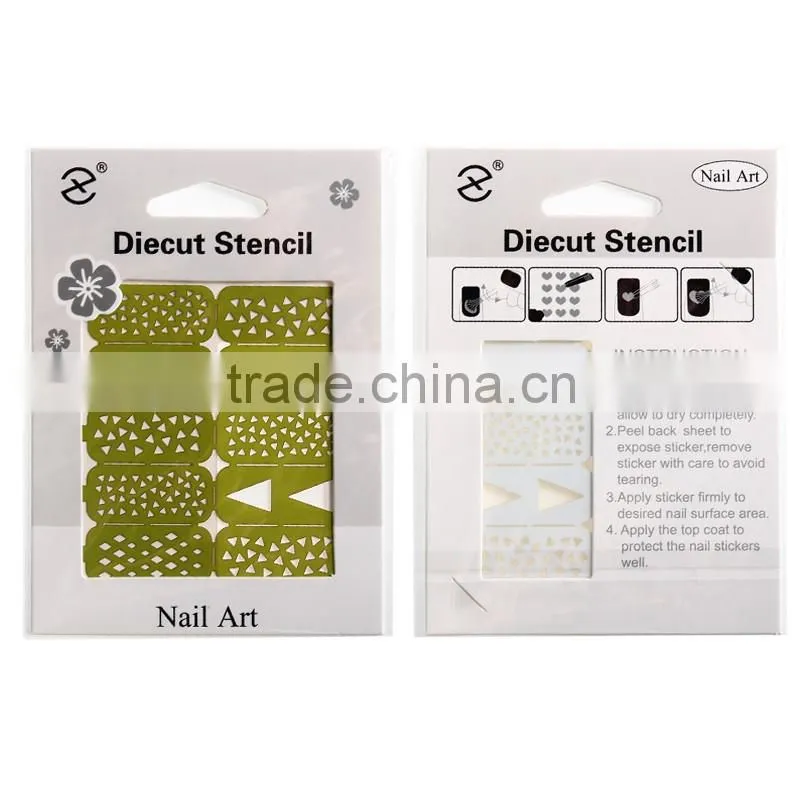 Fashion French Manicure Nail Art Design Tips Nail Sticker DIY Stencil