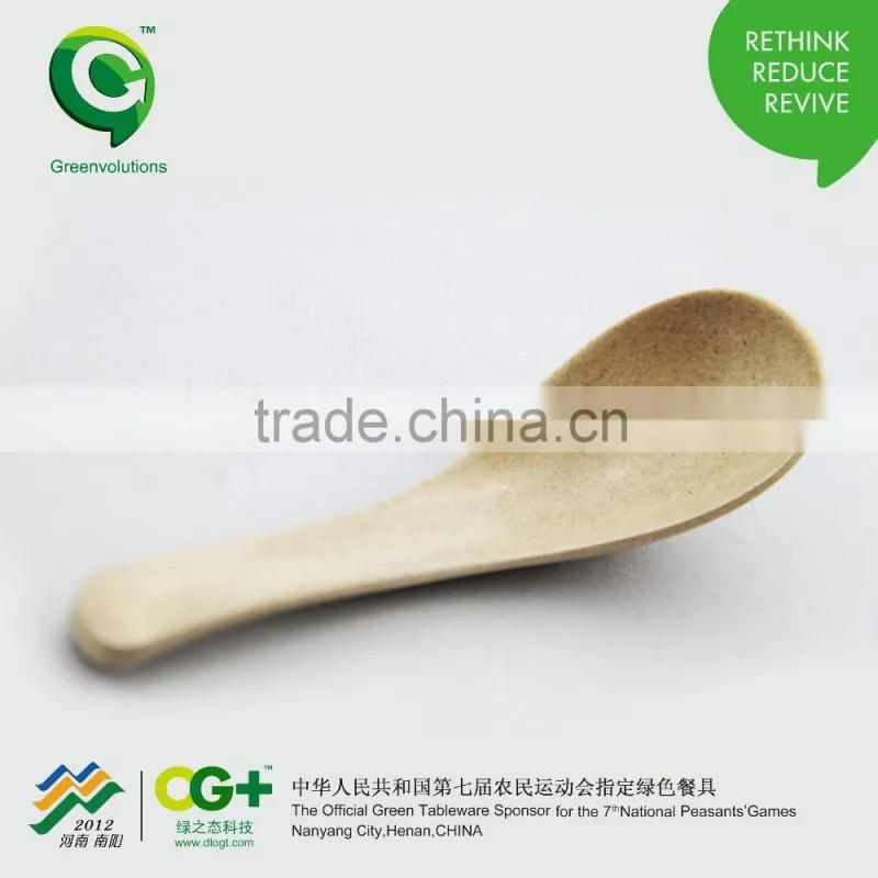 Organic rice husk fiber eco-friendly health spoon