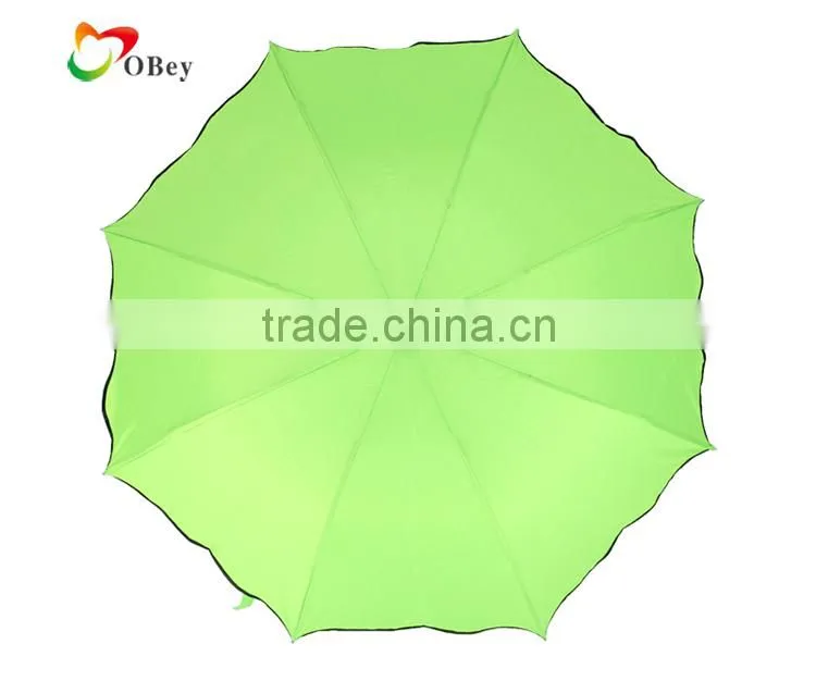 Men Women 3 Folding Windproof Anti UV Rain/Sun Umbrella