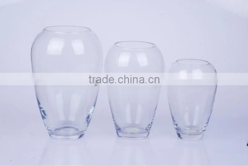 clear glass vase/ flower glass vase