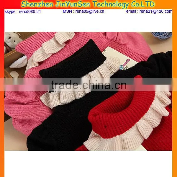 wool hand knitted winter kid sweater design