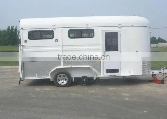 deluxe 3-horse angle trailer