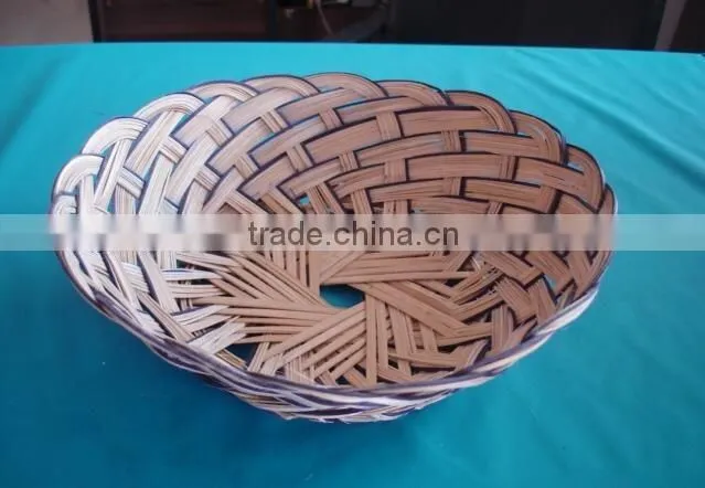 Pattern style decoration bamboo fruit basket