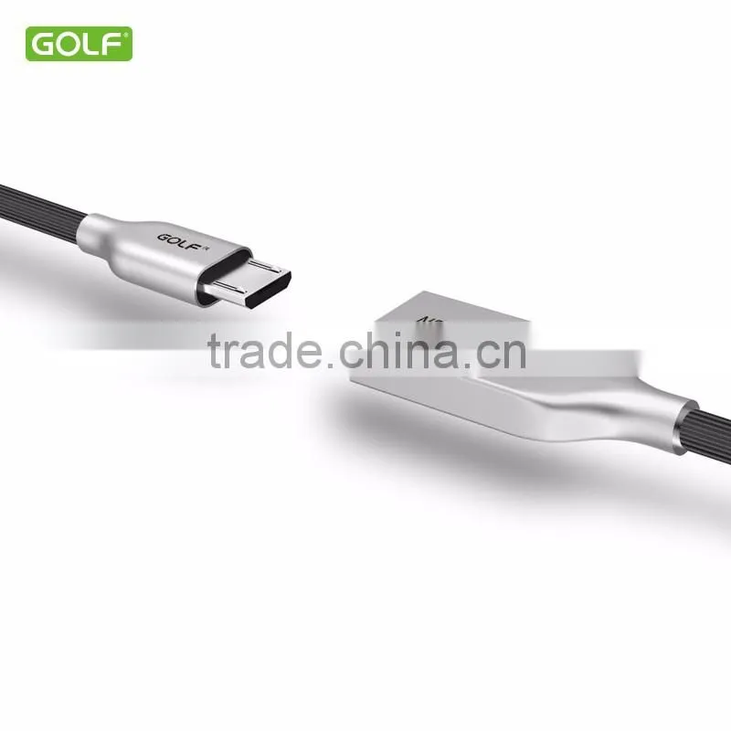 Stainless steel material colored fast charger slim micro usb cable, usb cable for Android mobile
