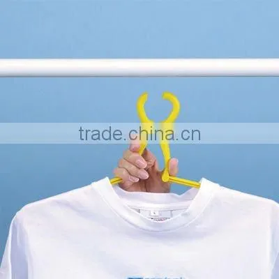 japanese household tool plastic hanger door hanger machine foldable happy yellow hanger 10 pcs set made in JAPAN