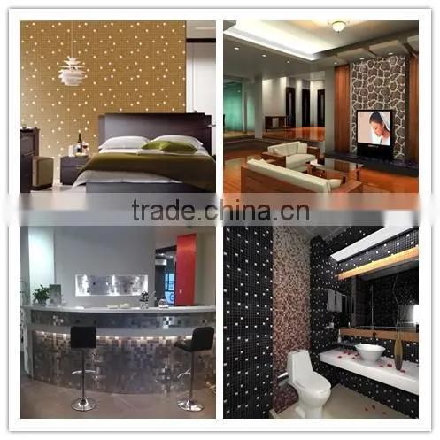 OEM ACP Mosaic decoration panel tightly spaced aluminium mosaic tile