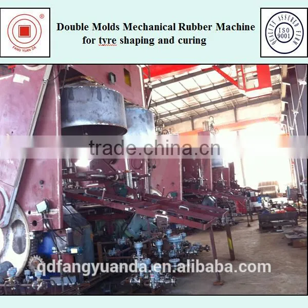 Double Molds Mechanical Rubber Machine for tyre shaping and curing