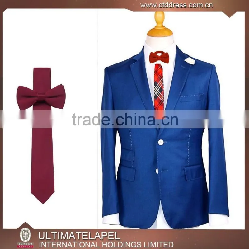New fashion contrast stitchiing custom suits tailor for men
