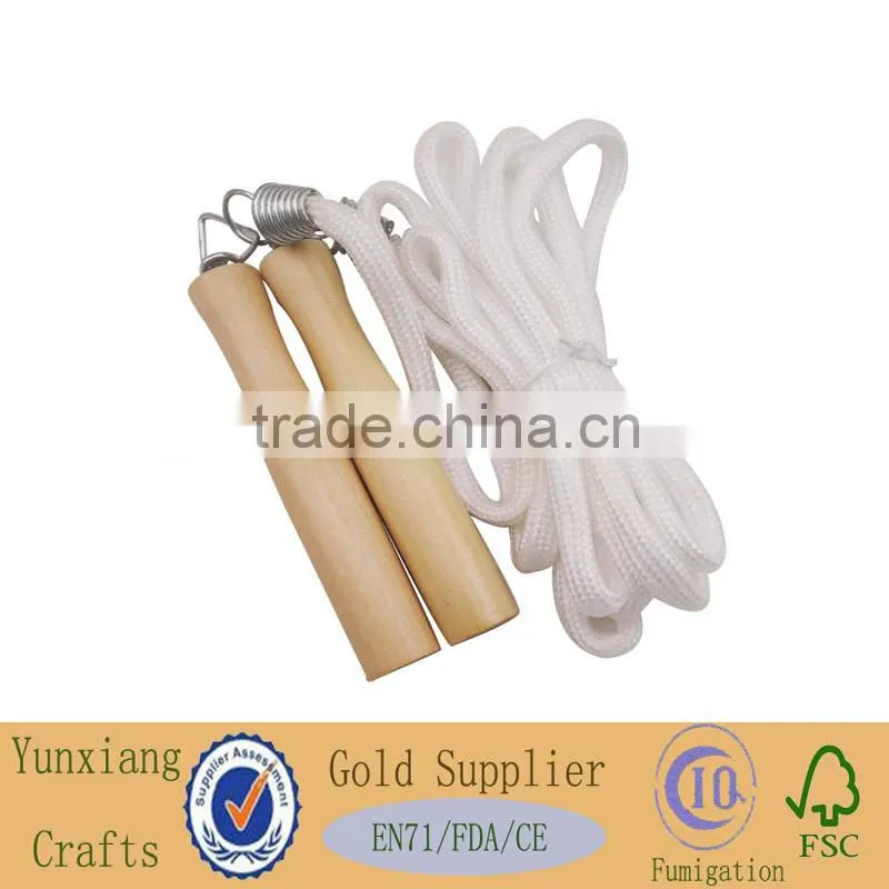 wooden skipping rope stiring handle