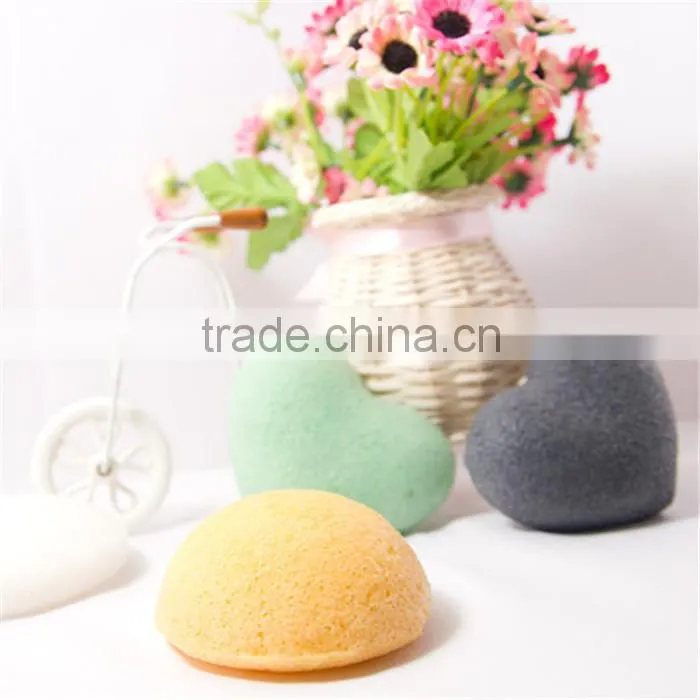 Dry Type Bamboo Charcoal Japan Konjac Sponge