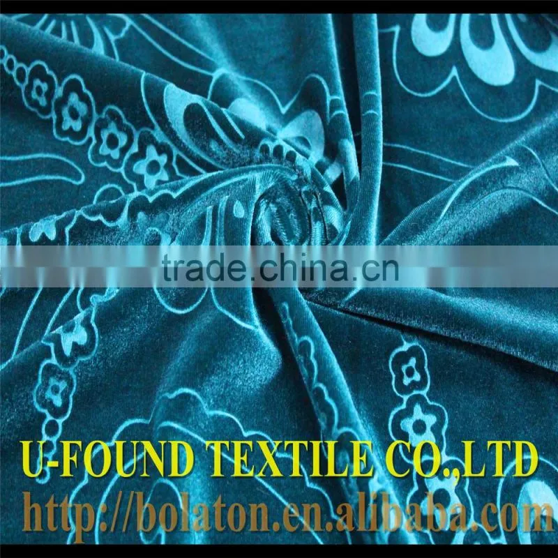 Korea Spandex Spun Velvet with 3D Emboss for Middle East Main Market