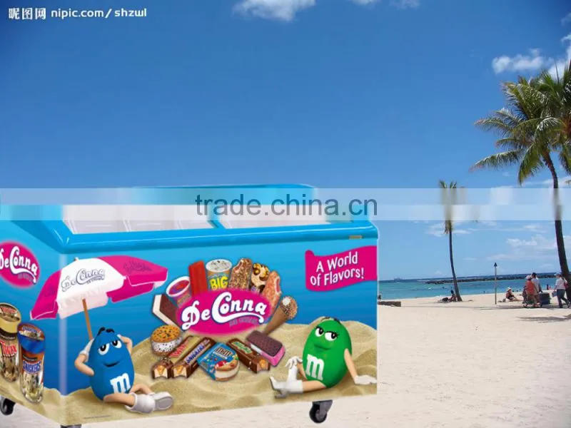 all kinds commericial freezer ice cream display chest freezer showcase