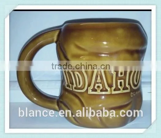 ceramic potato mug potato shape coffee cup in 3d style