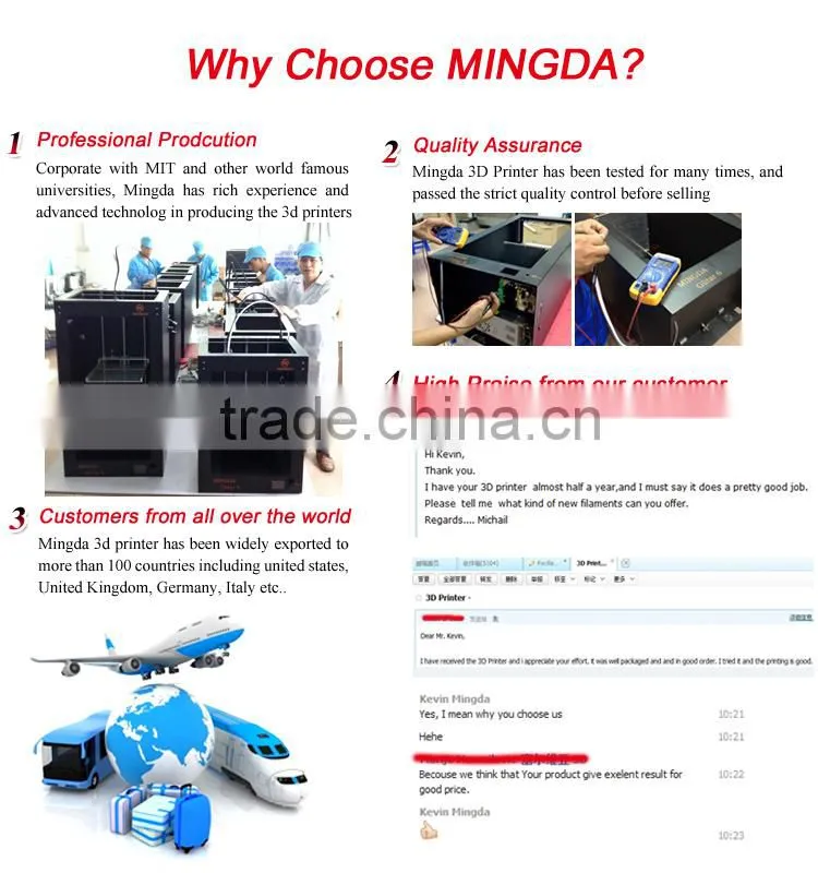 Mingda high precision 3d laser printer for sale / 3d printer laser