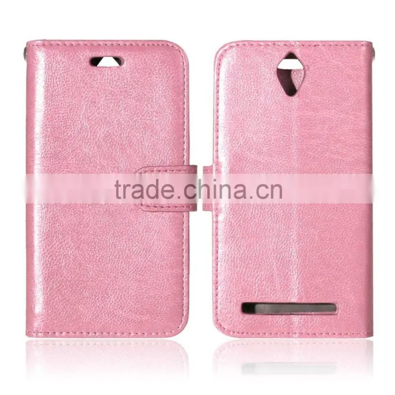 Cell Phone PU Leather Flip Card-slot Case for ASUS ZenFone GO ZC451TG 4.5