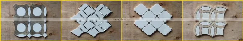 Carrara white marble tile mosaic patterns