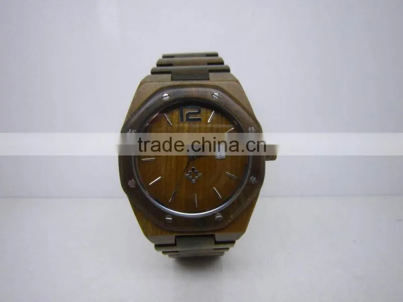 100% natural wood watch red sandal wood unisex style Japan movement water proof natural wood watch