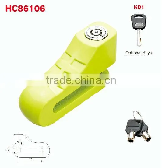 Small steel disc lock, motorcycle lock,motorbike lock HC86106