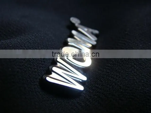 High quality custom fashion decorative metal nameplates