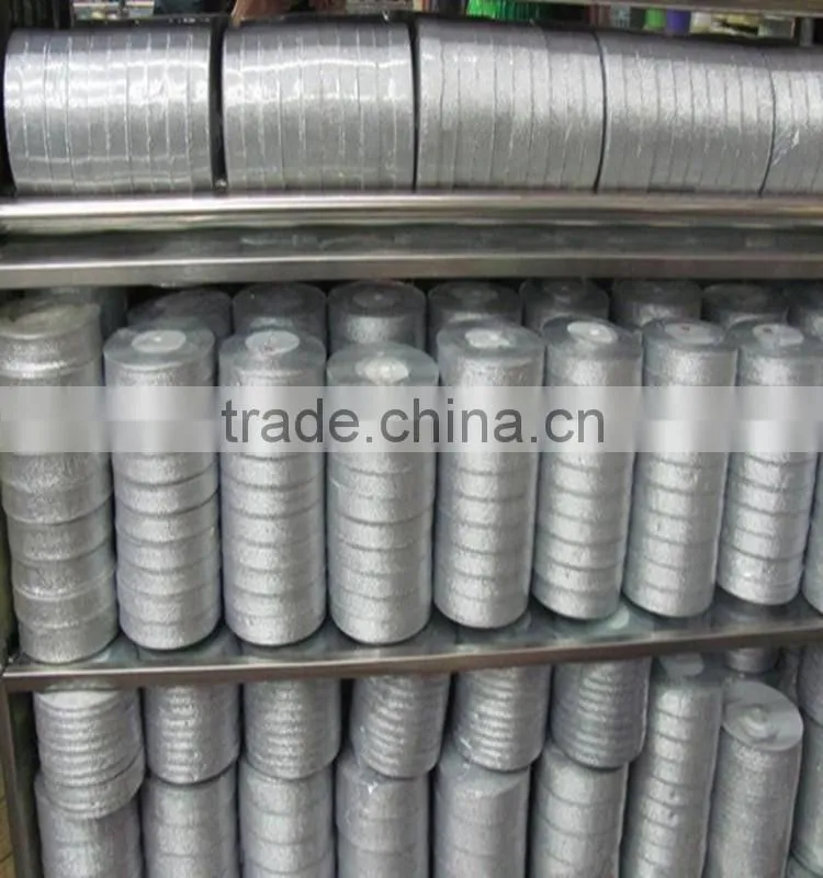Wholesale christmas ribbon, celebrate it ribbon, box packaging decorative rainbow metallic colored ribbon