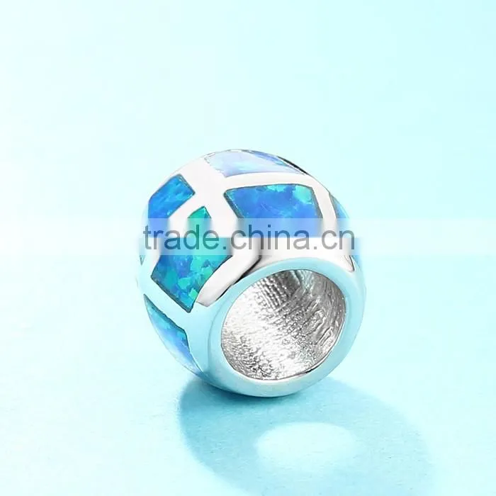 fashionable jewelry 925 sterling silver opal charms beads