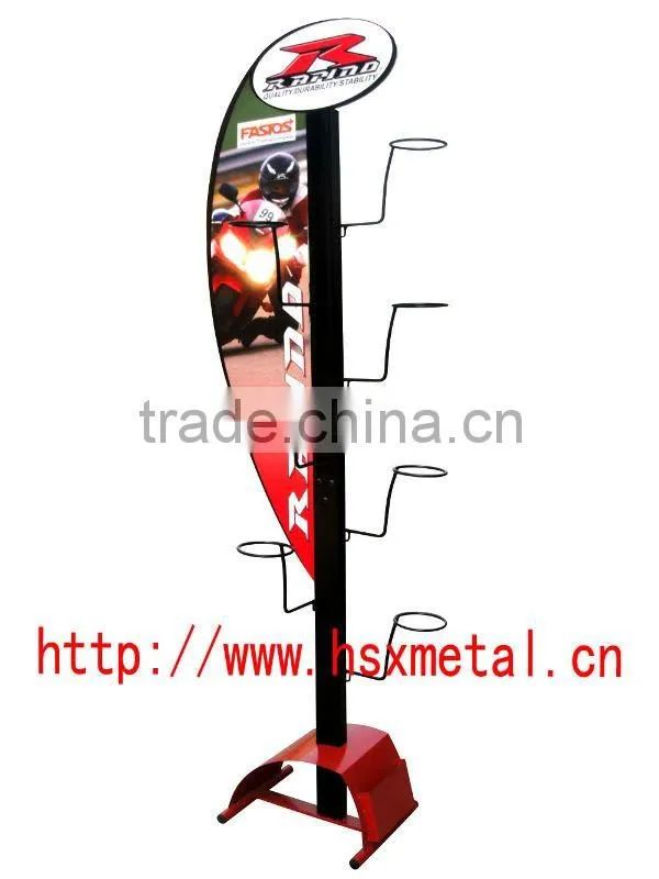 metal helmet display rack HSX-S425 hat metal rack