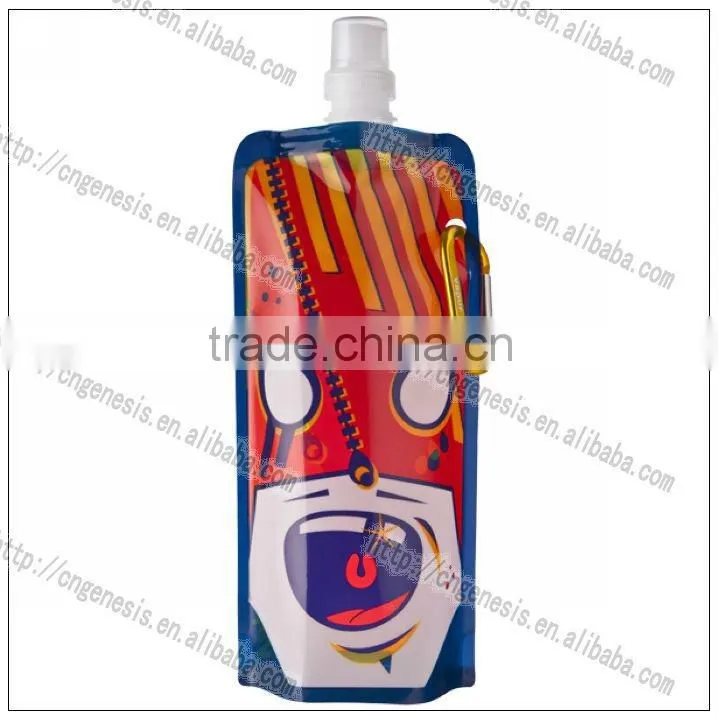 1 litre foldable plastic water bottle sports plastic bottle