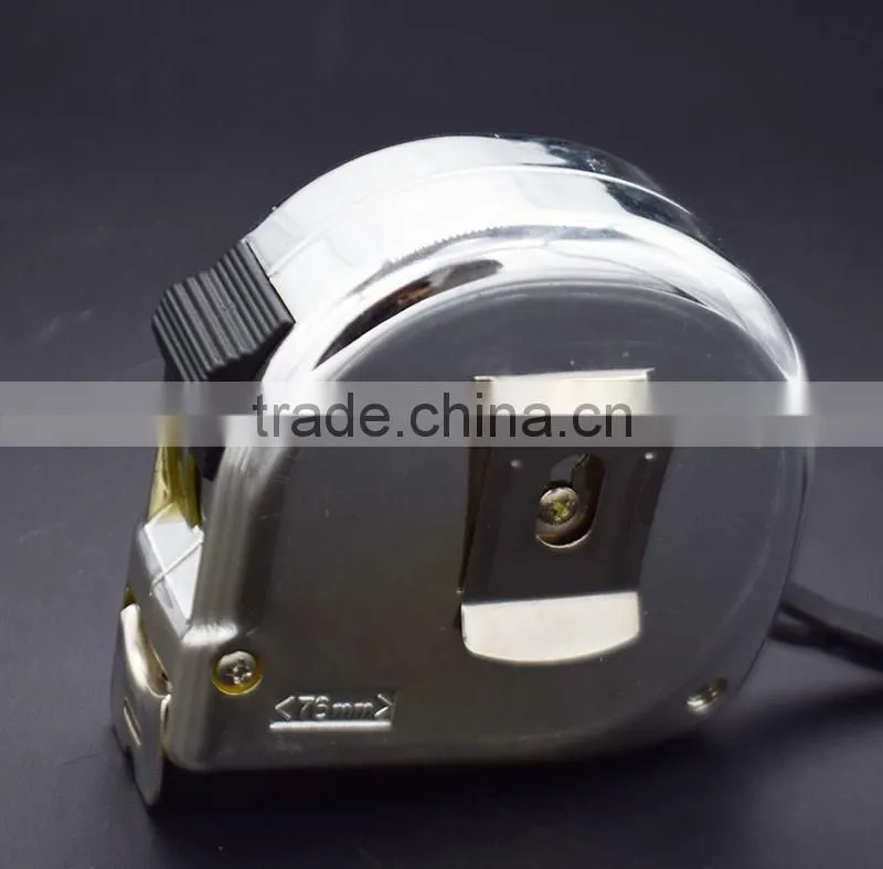 high quality UV chromed ABS case measure tape