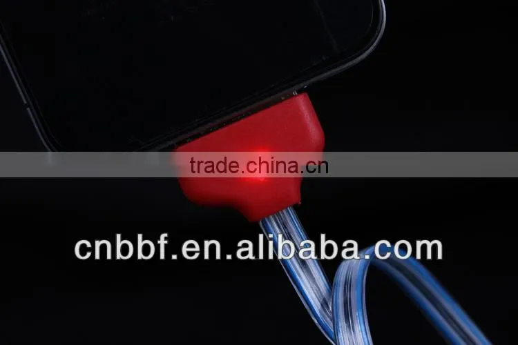 led usb lead micro usb cable , led lights cable for samsung