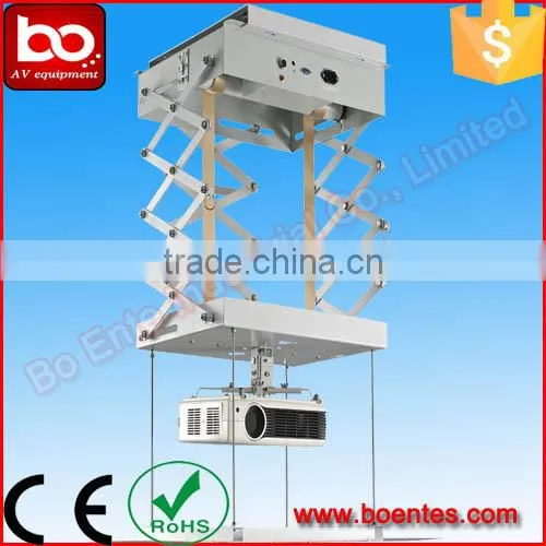 Aluminum Alloy Ceiling Mount Motorized Projector Lift Mechanism with Remote Control for Office Projector Solutions