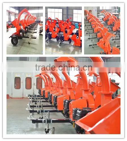 hydraulic feeding system 4 inch gasoline homemade wood chipper TC4